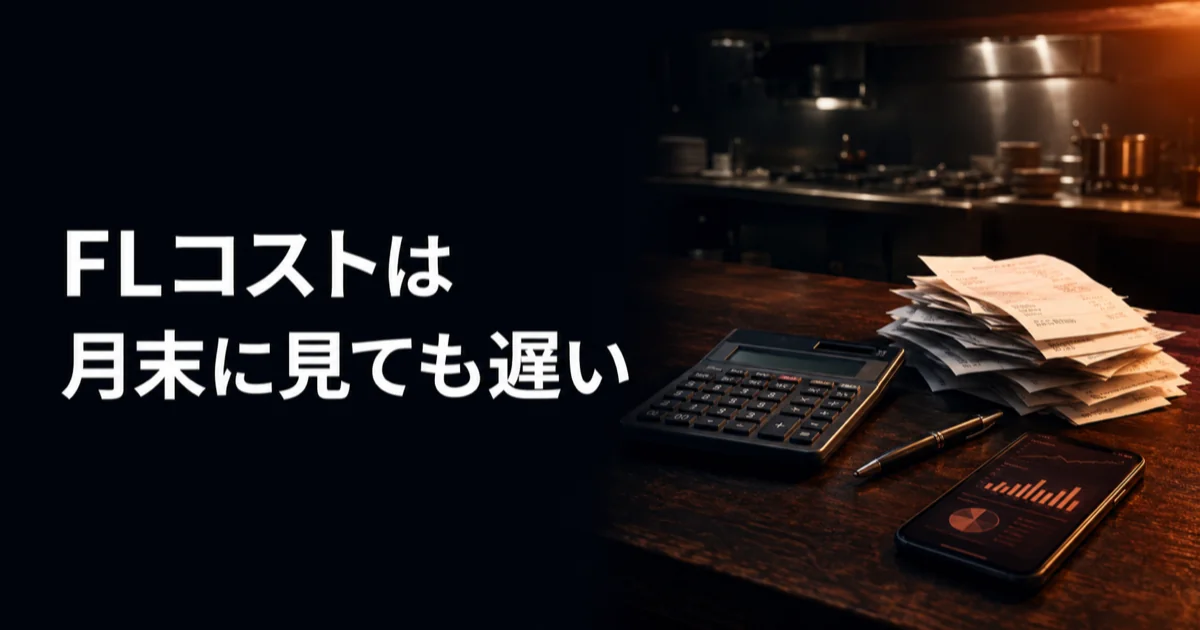 FLコストは月末に見ても遅い——飲食店の日報をスマホに移し、AIに来月の一手を出させる