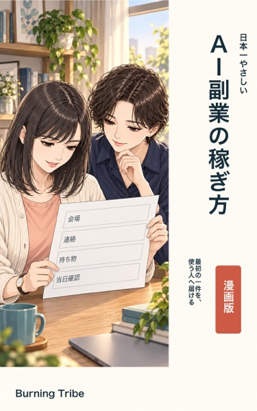 日本一やさしい AI副業の稼ぎ方（漫画版） 表紙